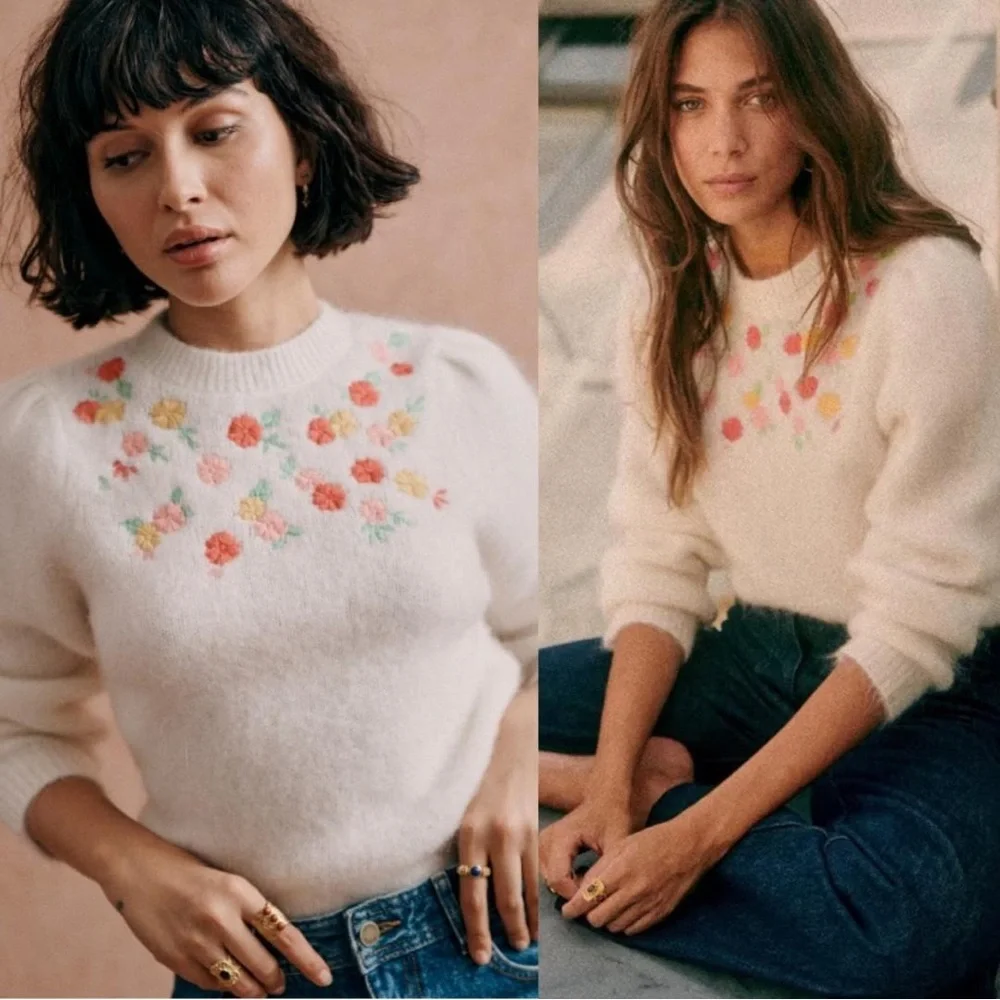 sezane ombline sweater size L - Picture 1 of 10